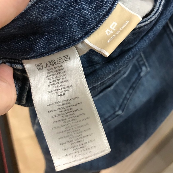 Michael Kors Cropped Straight Skinny Distressed Ripped Denim Jean Pants - Picture 5 of 7